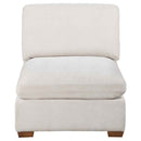 Lakeview Upholstered Armless Chair Ivory