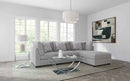 Cambria 4-piece Upholstered Modular Sectional Sofa Grey