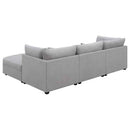Cambria 4-piece Upholstered Modular Sectional Sofa Grey