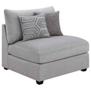 Cambria 6-piece Upholstered Modular Sectional Sofa Grey
