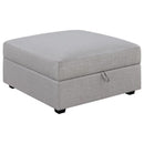 Cambria 6-piece Upholstered Modular Sectional Sofa Grey