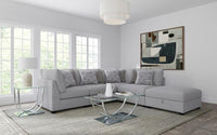 Cambria Upholstered Armless Chair Grey