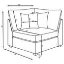 Cambria Upholstered Corner Grey