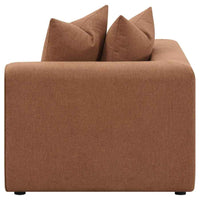 Jennifer Upholstered Corner Chair Terracotta
