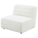 Sunny Upholstered Armless Chair Natural