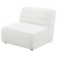 Sunny Upholstered Armless Chair Natural