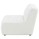 Sunny Upholstered Armless Chair Natural