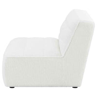 Sunny Upholstered Armless Chair Natural