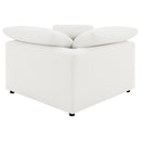 Raleigh 5-piece Boucle Upholstered Modular Sectional Ivory