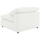 Raleigh Boucle Upholstered Armless Chair Ivory
