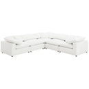 Raleigh Boucle Upholstered Armless Chair Ivory