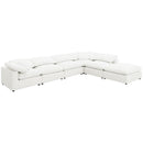 Raleigh Boucle Upholstered Armless Chair Ivory