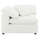 Raleigh Boucle Upholstered Corner Chair Ivory