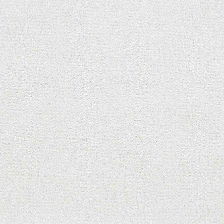 Raleigh Boucle Upholstered Ottoman Ivory