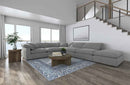 Raleigh 6-piece Boucle Upholstered Modular Sectional Grey