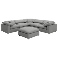 Raleigh Boucle Upholstered Armless Chair Grey