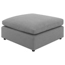 Raleigh Boucle Upholstered Ottoman Grey