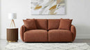 Elysia Fabric Upholstered Modular Lounge Loveseat Coral