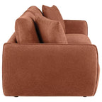 Home & Sleep Outlet - Elysia Chenille Upholstered Modular Lounge Loveseat Coral