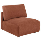 Elysia 6-piece Chenille Upholstered Modular Sectional Sofa Coral