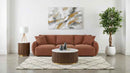 Elysia Fabric Upholstered Modular Lounge Sofa Coral