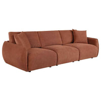 Elysia Fabric Upholstered Modular Lounge Sofa Coral