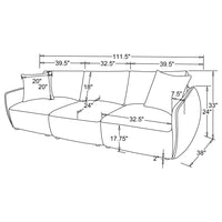 Elysia Fabric Upholstered Modular Lounge Sofa Coral