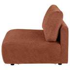Home & Sleep Outlet - Elysia Chenille Upholstered Modular Armless Chair Coral