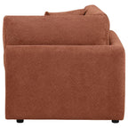 Home & Sleep Outlet - Elysia Chenille Upholstered Modular Corner Chair Coral