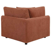 Elysia Fabric Upholstered Modular Corner Chair Coral