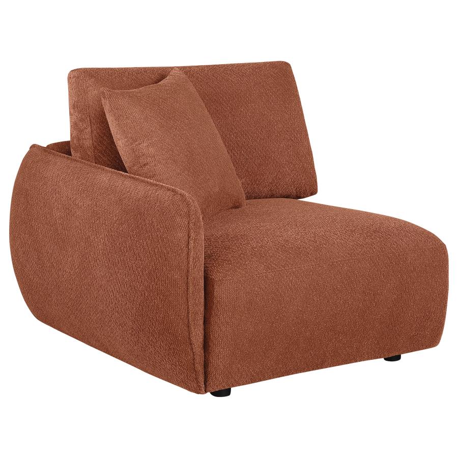 Home & Sleep Outlet - Elysia Chenille Upholstered Modular LAF Chair Coral