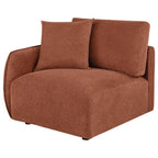 Home & Sleep Outlet - Elysia Chenille Upholstered Modular LAF Chair Coral