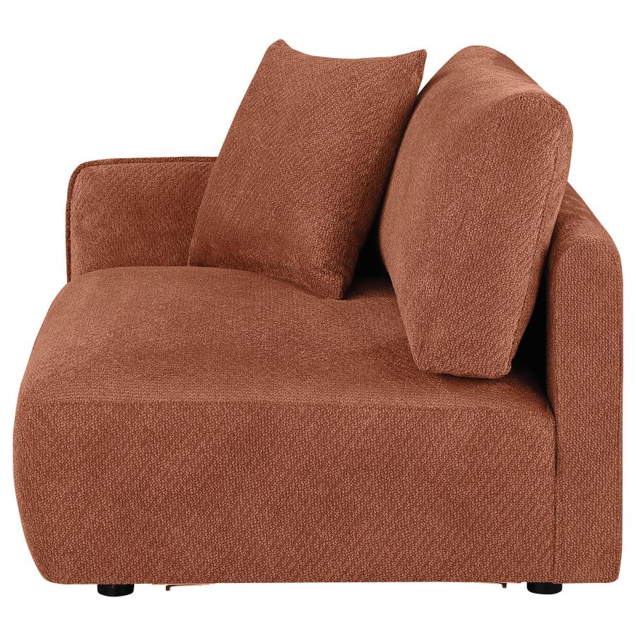 Home & Sleep Outlet - Elysia Chenille Upholstered Modular LAF Chair Coral