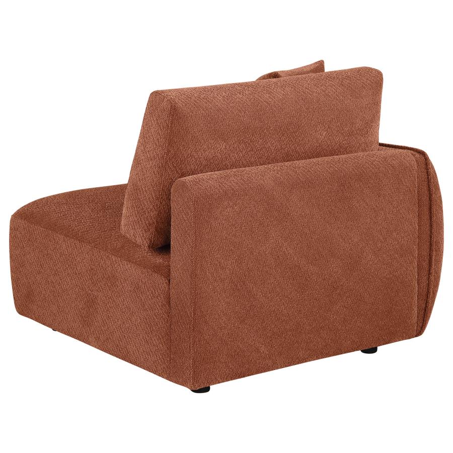 Home & Sleep Outlet - Elysia Chenille Upholstered Modular LAF Chair Coral