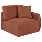 Home & Sleep Outlet - Elysia Chenille Upholstered Modular RAF Chair Coral