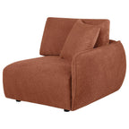 Home & Sleep Outlet - Elysia Chenille Upholstered Modular RAF Chair Coral