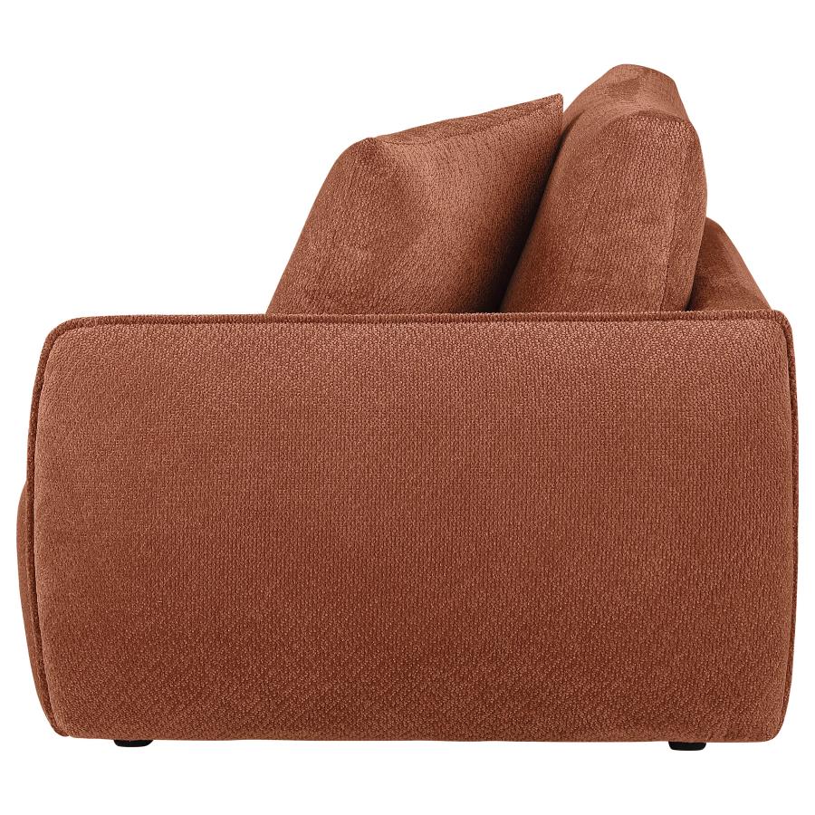 Home & Sleep Outlet - Elysia Chenille Upholstered Modular RAF Chair Coral