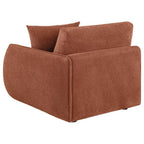Home & Sleep Outlet - Elysia Chenille Upholstered Modular RAF Chair Coral