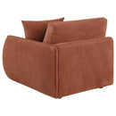 Elysia Fabric Upholstered Modular RAF Chair Coral