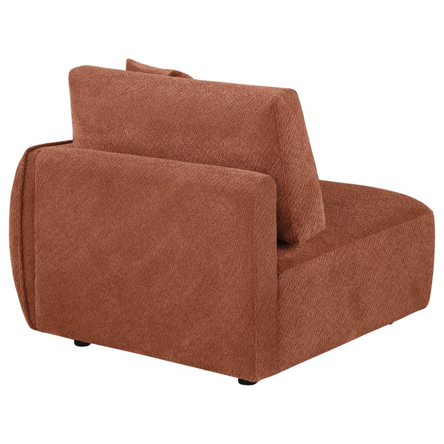 Home & Sleep Outlet - Elysia Chenille Upholstered Modular RAF Chair Coral