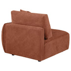 Home & Sleep Outlet - Elysia Chenille Upholstered Modular RAF Chair Coral