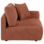 Home & Sleep Outlet - Elysia Chenille Upholstered Modular RAF Chair Coral