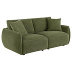 Home & Sleep Outlet - Elysia Chenille Upholstered Modular Lounge Loveseat Green