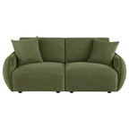 Home & Sleep Outlet - Elysia Chenille Upholstered Modular Lounge Loveseat Green