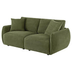 Home & Sleep Outlet - Elysia Chenille Upholstered Modular Lounge Loveseat Green