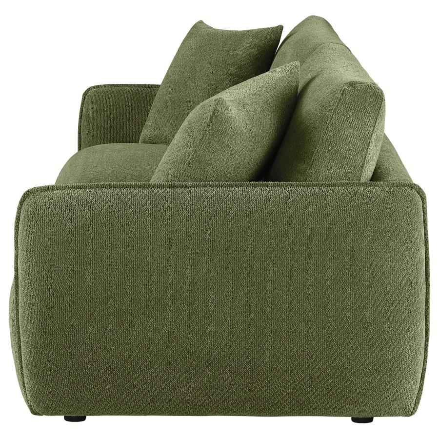 Elysia Fabric Upholstered Modular Lounge Loveseat Green