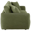 Elysia Fabric Upholstered Modular Lounge Loveseat Green