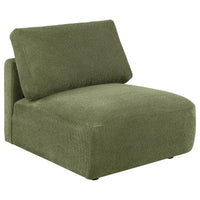Elysia 5-piece Fabric Upholstered Modular Sectional Sofa Green