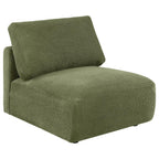 Elysia 6-piece Chenille Upholstered Modular Sectional Sofa Green