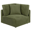 Elysia 6-piece Fabric Upholstered Modular Sectional Sofa Green